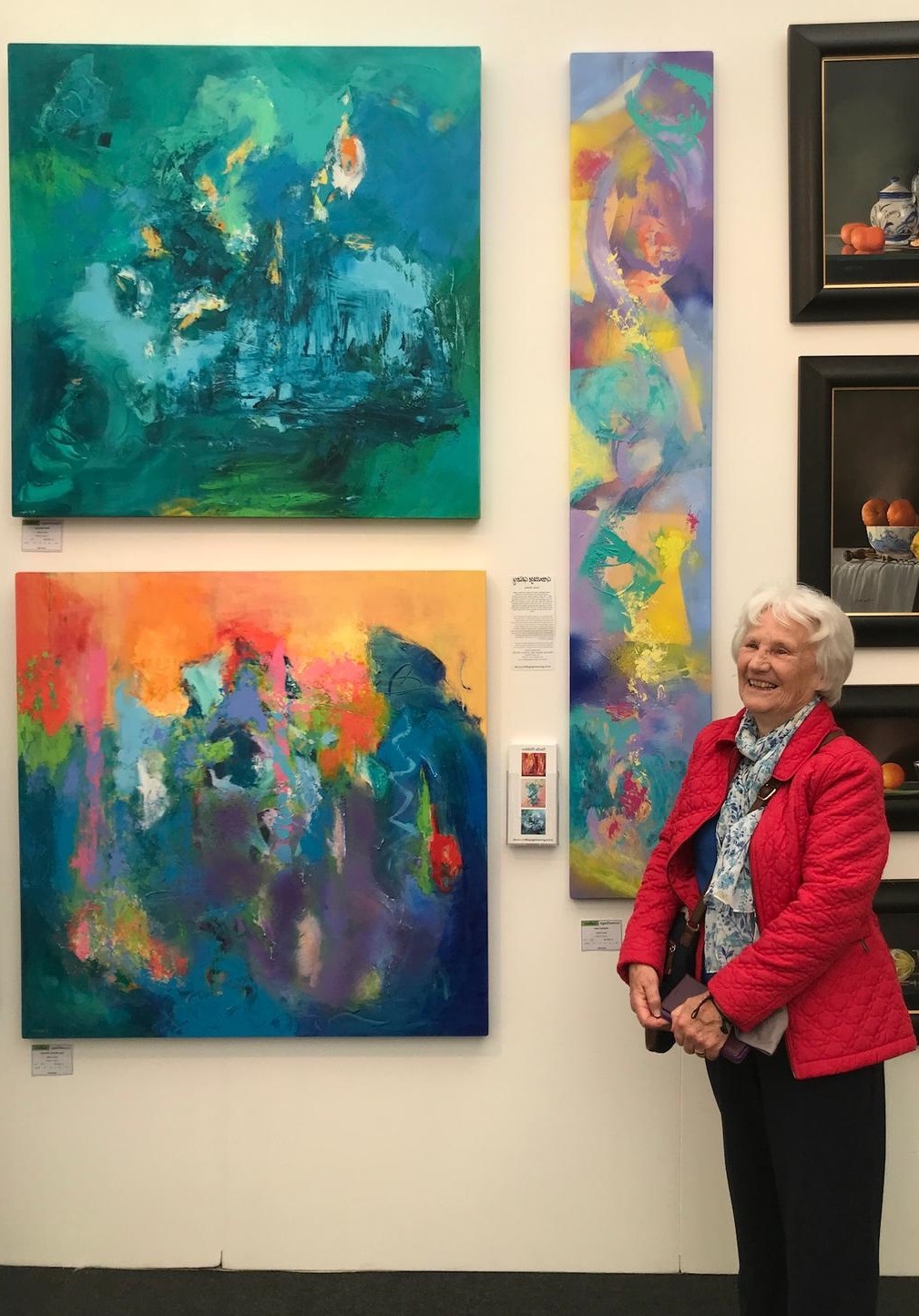 Stella Hidden's work in exhibition, Affordable Art Fair