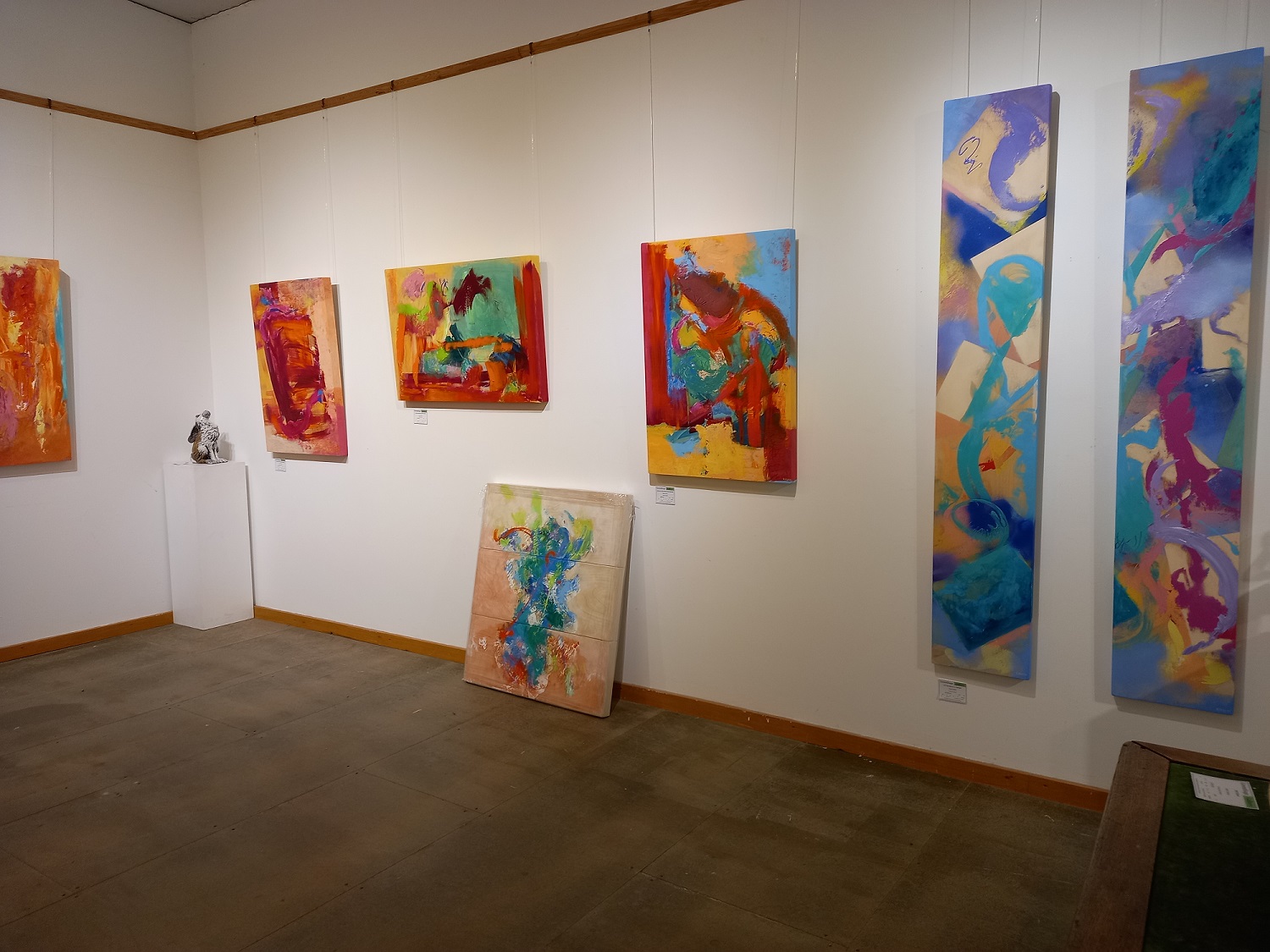 Stella Hidden's work in exhibition, The Greenstage Gallery