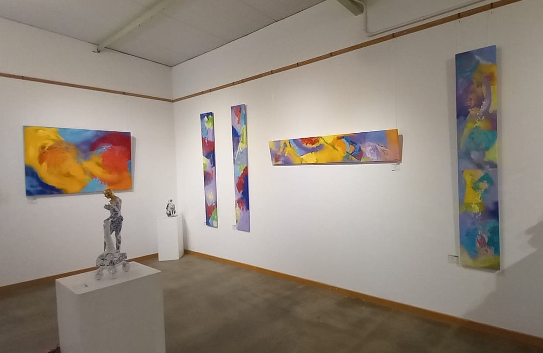 Stella Hidden's work in exhibition, The Greenstage, Worcestershire