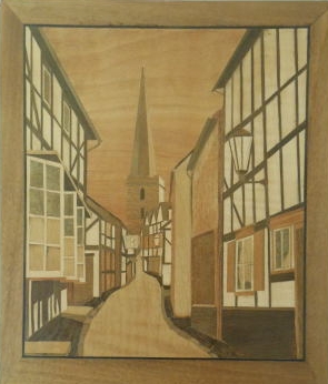 Marquetry of Ledbury by Stanley Hidden
